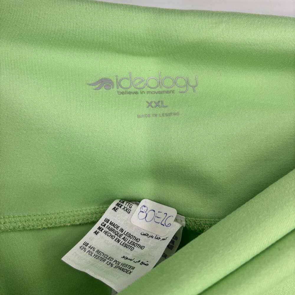 Ideology Womens PullOn High-Waisted Bike Shorts Stretch Light Green XXL $30 NWOT - Picture 4 of 4